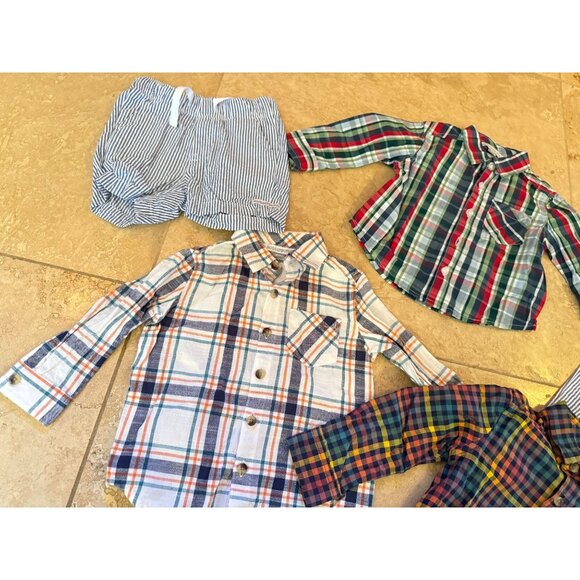 Rugged/Ruffle Butts 5-Piece Boys Bundle 18-24M, Button-Down Shirts, Seersucker - Picture 8 of 8